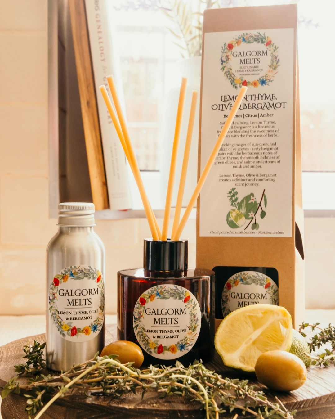 Reed diffuser with natural ingredients