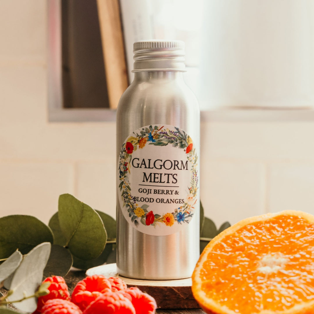Goji Berry &amp; Blood Oranges is our best-selling fragrance! It is a zesty trendsetter, bursting with a medley of juicy top notes that awaken your senses. 