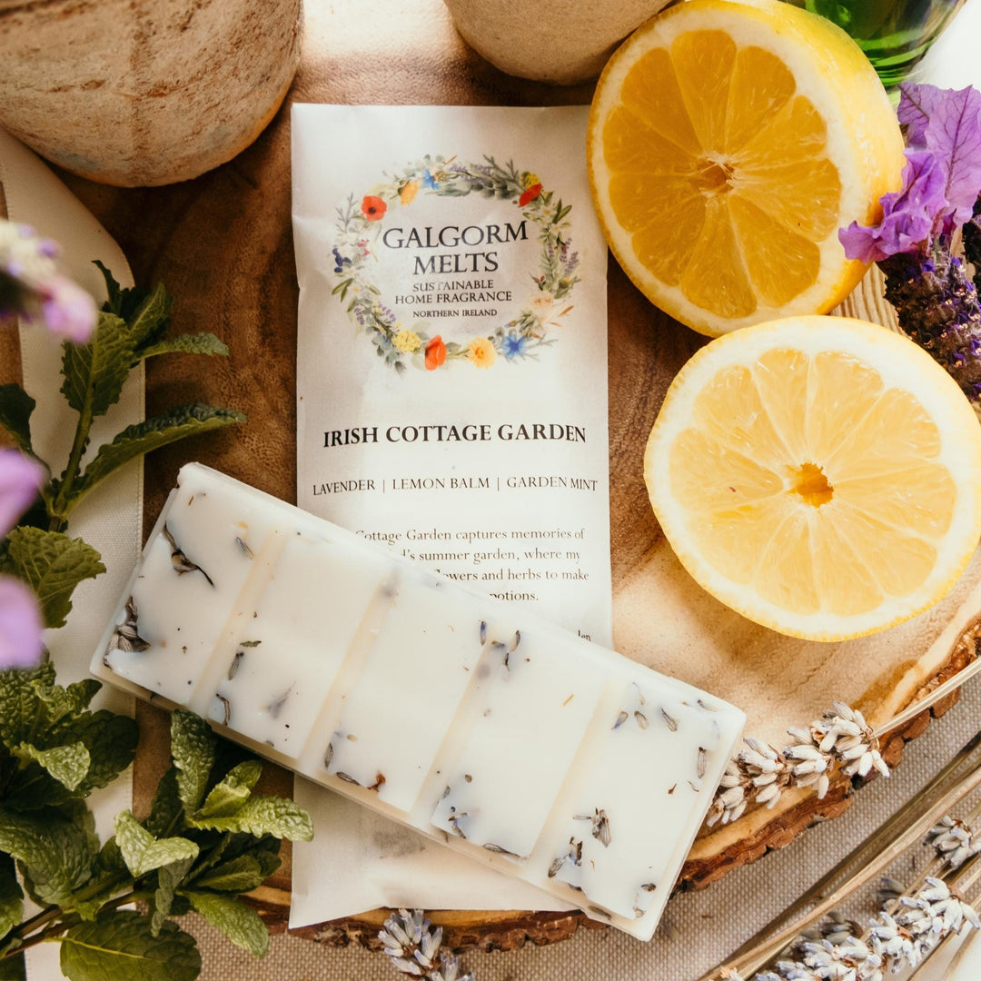 Lavender | Lemon Balm | Garden Mint

Irish Cottage Garden captures memories of my Grandad's summer garden, where my sister and I picked flowers and herbs to make our own perfume potions. 