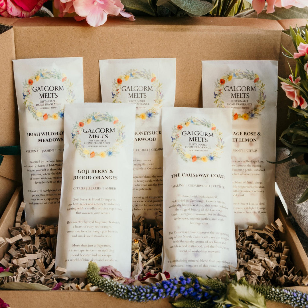 I’m so delighted to share our Summer Edit Bundle; a curated collection of five scents inspired by the beauty of summertime at home and along the Irish coast.

Included scents are: Irish Wildflower Meadows | Goji Berry & Blood Oranges | The Causeway Coast | Heritage Rose & Sweet Lemon | Japanese Honeysuckle & Cedarwood.